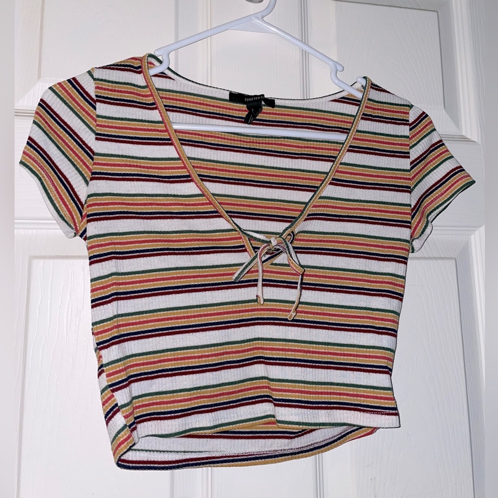 cute striped crop top